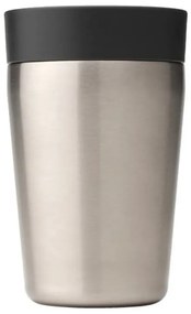 Cana thermos Brabantia Make&Take 1008491, 200 ml, Fara varsare, Fara BPA, Argintiu/Negru
