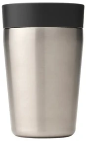 Cana thermos Brabantia Make&Take 1008491, 200 ml, Fara varsare, Fara BPA, Argintiu/Negru
