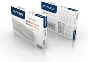 Concept KZ2020 oglindă cosmetică de buzunar culumină LED, negru