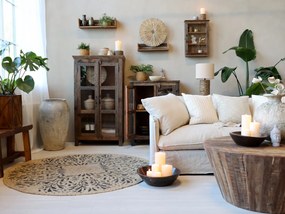 Bol decorativ din lemn reciclat, D40 cm, Grimaud