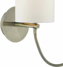 Där Lighting FET0775 - Aplică LED de perete FETA 1xE27/60W/230V + LED/1W alamă
