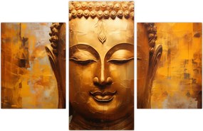 Tablou - Buddha, pictură în ulei (90x60 cm)