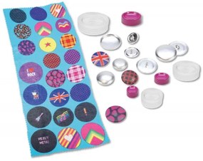 SET CREATIVITATE CREATIE INSIGNE SI NASTURI 20 INSIGNE CU MODELE - LENA (LE42596)