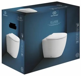 Set vas WC pe pardoseala Ideal Standard Ellisse rimless cu capac softclose alb