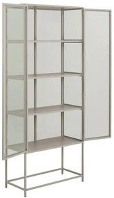 Vitrină gri 77x186x35 cm Seaford – Actona