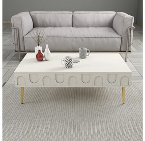 Set mobilier living Lyantela (Crem + Auriu). 1107139