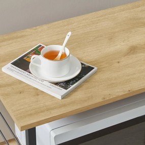 Masuta pe roti cu 3 rafturi TAYLOR ARTISAN 60x40 cm