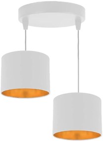 Candellux Atlanta lampă suspendată 2x40 W alb 32-00675