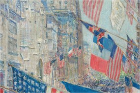 Tablou - Childe Hassam, Allies day, reproducere (90x60 cm)