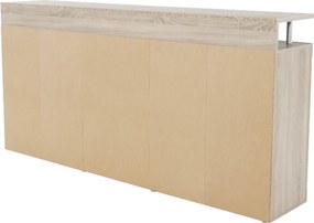 Comodă, stejar sonoma/albă, JUNO - JACHIM NEW