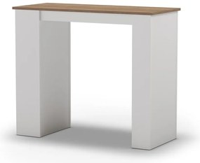 Masă de bar cu blat cu aspect de lemn de stejar 52x120 cm Peru – Marckeric