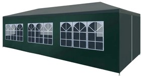 vidaXL Cort de petrecere, verde, 3 x 9 m