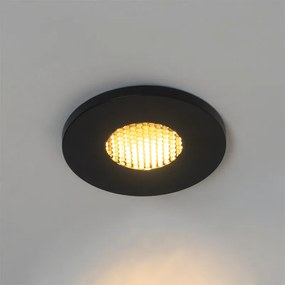 Set de 6 spoturi încastrate moderne pentru baie negre IP54 - Shed Honey