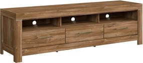 Comoda TV GENT, stejar, PAL, cu iluminare LED, 200x54x60 cm