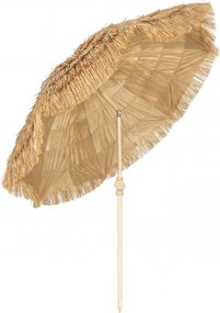 Outsunny 150 cm Umbrelă Hula cu acoperiș din paie Tiki pentru plajă și grădină, cu ancoră pentru nisip, înălțime reglabilă și funcție de înclinare, umbrelă de soare cu acoperiș din paie | Aosom Romania