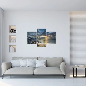 Tablou cu marea în apus de soare (90x60 cm)