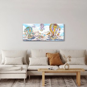Tablou - Expediție în nori (120x50 cm)