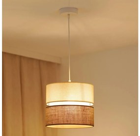 Lustră pe cablu Brilagi ROYAL YUTE 1xE27/15W/230V d. 25 cm bej/crem