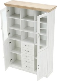 Vitrină, pin nordic/stejar sălbatic, ROYAL W2D