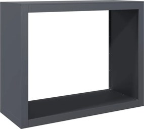 vidaXL Rastel pentru lemne de foc, antracit, 100x40x80 cm, oțel