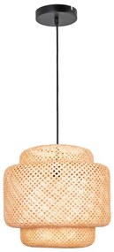 Lustră pe cablu BERTA 1xE27/20W/230V d. 50 cm bambus