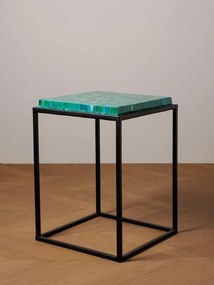 Masuta laterala, din metal si ceramica, Mosaic