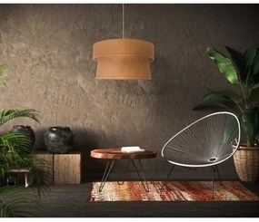 Lustră pe cablu Duolla ETNIC 1xE27/40W/230V d. 45 cm bej