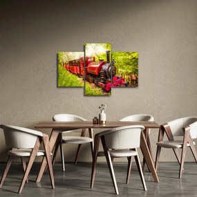 Tablou - Tren cu aburi (90x60 cm)