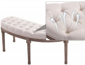 BAM218 - Bancuta 140 cm, Canapea, fotoliu, sofa, bancheta, banca living, dormitor, hol - Crem