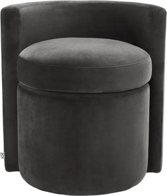 Fotoliu design LUX Arcadia, catifea gri inchis 113161 HZ