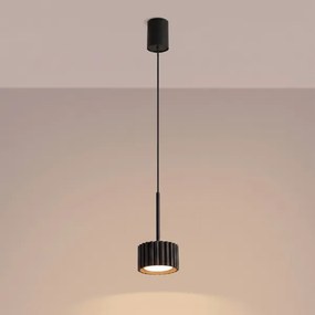 Sollux SL.2677 - Lustră suspendată pe cablu AURA 1xGX53/10W/230V neagră