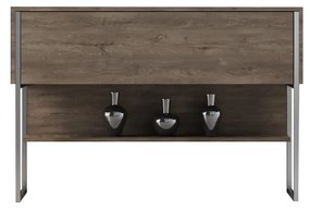 Măsuță consolă Luna 4 (Argintiu + Nuc) . 1102312