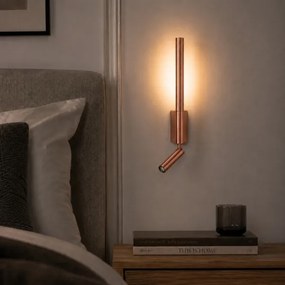 Brilagi -LED Aplică de perete cu spot VIXON LED/3W/230V + LED/5W, finisaj bronz, CRI 90