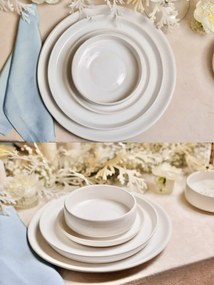 Set Evenimente Casablanca 4 piese ( 1 Platou, 1 Farfurie Mare, 1 Farfurie Desert, 1 Bol )