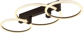 Plafoniera LED metal negru FLETCHER D2