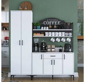 Set dulapuri bucătărie Jenaretta 48 (alb + negru). 1107097