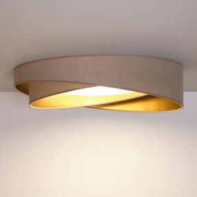 BRILAGI - LED dimabil VELVET TWIST LED/36W/230V CCT Ø 65 cm WT bej/auriu + telecomandă