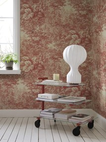 Tapet lavabil Forest Toile, Red, Sandberg