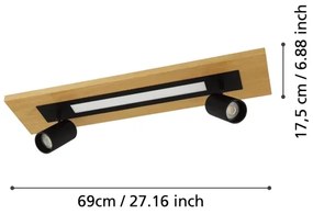 Spot LED Eglo 39748 TORRESTRALLE LED/12W/230V + 2xGU10/4,5W