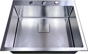 Chiuveta inox Inter Ceramic cu o cuva fara picurator finisaj inox satinat 60x50 cm