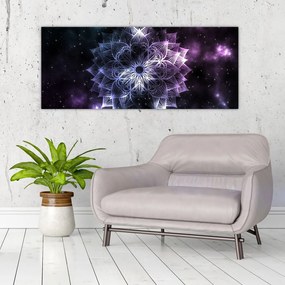 Tablou - Mandala Lotus în spațiu (120x50 cm)