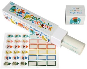 Autocolant pentru copii de tip metru pentru perete 28,5x115 cm Wild Wonders – Rex London