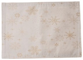 Napron de masă de Crăciun impermeabil Mix de fulgi, 32 x 45 cm
