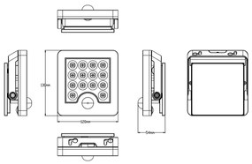 Proiector LED solar de exterior Top Light HELEON S LED/5W/3,7V IP65 4000K