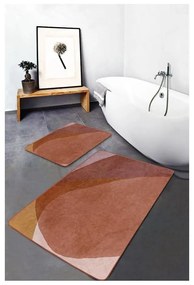 Covorașe de baie maro 2 buc. din catifea 60x100 cm – Mila Home