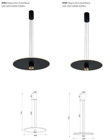 Lustra suspendata LED diametru 48cm, Nomada MA-8983