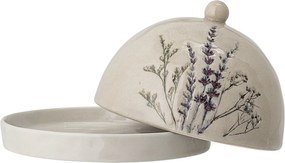 Untieră rotundă din ceramică cu flori de câmp, D15×H10 cm, „Bea"