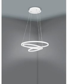 Lustră LED dimabilă pe cablu LOBINERO-Z LED/43,2W/230V alb Eglo 900478