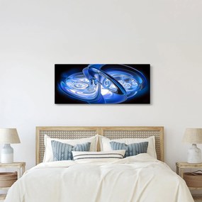 Tabloul abstract albastru (120x50 cm)