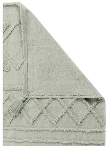 Covor verde deschis lavabil/țesut manual din bumbac 120x160 cm Tribu Olive – Lorena Canals